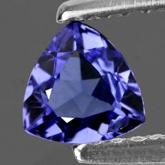 ok. 0,36ct /1szt. - SKRZĄCY TANZANIT NAT.- faset. 5,10x5,10x5,08 / 2,28mm trilion
