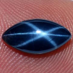 ok. 2,32ct /1szt. - WSPANIAŁY GWIAŹDZISTY SZAFIR NAT.- doskonały szlif 5,70x11,15mm / 3,37mm wysokość markiza