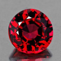 ok. 0,32ct /1szt. -  SPINEL NAT.-  4,1mm / gł. 2,96mm okrągły