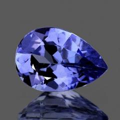 ok. 0,48ct /1szt. -  TANZANIT NAT.-  6,14x4,26/2,80mm kropla