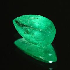 ok. 0,91ct /1szt. - PIĘKNY SZMARAGD NAT.-  5,35x8,39mm 3,87mm gł. kropla