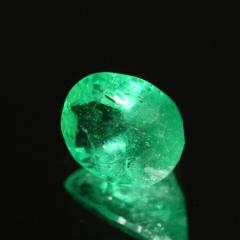ok. 0,93ct /1szt. - PIĘKNY SZMARAGD NAT.-  7,08x5,62mm 4,07mm gł owal