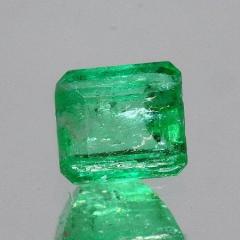 ok. 0,655ct /1szt. - PIĘKNY SZMARAGD NAT.-  5,22x4,72mm 3,38mm gł. ośmiokąt
