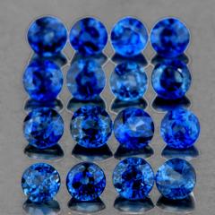 ok. 0,06ct /1szt. -  SZAFIR NAT.- szlif okrągły 2,20mm (kalibrowany +/-0,05mm)
