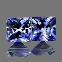 ok. 0,34ct /1szt. - PIĘKNY SZAFIR NAT.-  3,50x3,50mm kwadrat	