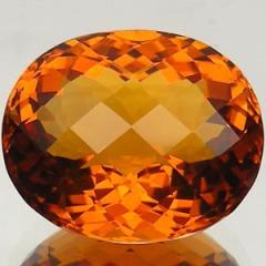 ok. 23,74ct/1szt -PIĘKNY CYTRYN NAT.-  20,95x17,35mm / 12,25mm głęb. owal	