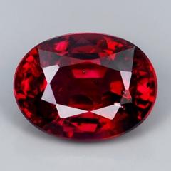 ok. 0,52ct/1szt -NIEPOPRAWIANY RUBIN NAT.-  5,2x4,0mm 2,7mm głęb. owal