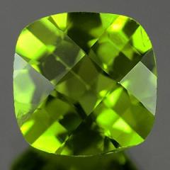 ok. 1,47ct/1szt -CUDNY PERYDOT, OLIWIN NAT.-  6,83x6,80mm 4,36mm głęb. antyk