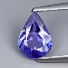 ok. 0,88ct/1szt - TANZANIT NAT.-  8,02x5,73mm 3,27mm głęb. kropla