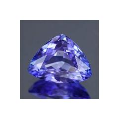 ok. 1,34ct/1szt -PRZEPIĘKNY CERTYFIKOWANY TANZANIT NAT.-  8.56x6.52mm 3.83mm głęb. trilion	