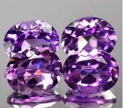 ok. 1,18ct/1szt - AMETYST NAT.-  8,7x6,7mm owal