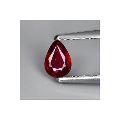 ok. 0,28ct/1szt - NIEPOPRAWIANY RUBIN NAT.-  5,24x3,75mm 1,73mm głęb. kropla