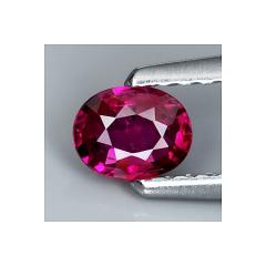 ok. 0,33ct/1szt -NIE POPRAWIANY PIĘKNY RUBIN NAT.-  4,8x3,7mm 2,0mm głęb. owal