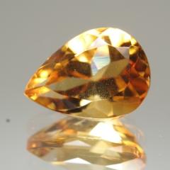 ok. 1,85ct/1szt -OKAZAŁY CYTRYN NAT.-  9,77x7,05mm / 5,40 kropla