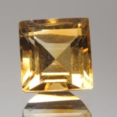 ok. 1,28ct/1szt -ŚLICZNY CYTRYN NAT.-  6,19x6,08mm 4,51mm głęb. kwadrat