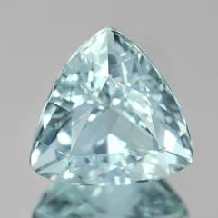 ok. 1,77ct/1szt -OKAZAŁY AKWAMARYN NAT.-  8 x 8 x 5,8 mm, trilion