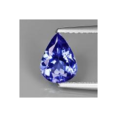 ok. 0,83ct/1szt - WSPANIAŁY TANZANIT NAT.-  7,82x5,79mm 3,20mm głęb. kropla