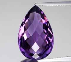 ok. 9,3ct/1szt -CUDOWNY AMETYST NAT.-  18,77x12,22mm / 7,85mm kropla