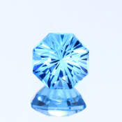 ok. 2,39ct/szt. -SWISS BLUE TOPAZ NAT.- 7,61x7,58/5,73mm ośmiokąt