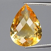 ok. 8,83ct/1szt. -WSPANIAŁY CYTRYN NAT.- 17,8x13,2/7,7mm kropla