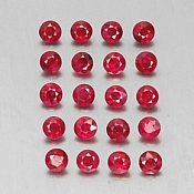 ok. 0,12ct/szt. -GOŁĘBIA KREW RUBIN NAT.- ~d2,9mm okrągły