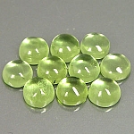 ok. 0,4ct /1szt. - ŁADNY PERYDOT NAT.-  d4mm kaboszon