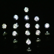 ok. 0,04ct/szt. -BIAŁY CEJLOŃSKI SZAFIR NAT.- d2,0mm okrągły