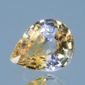 ok. 0,61ct/szt. -PASTELOWY (ECRU) SZAFIR NAT.- 6,04x4,70/2,88mm kropla