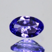 ok. 0,42ct/szt. -IDEALNY  TANZANIT NAT.- 6,01x3,79/2,44mm owal