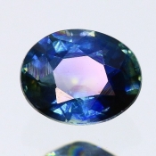 ok. 0,55ct/szt. -ZŁOCISTO-BŁĘKITNY SZAFIR NAT.- 5,13x4,12/2,79mm owal