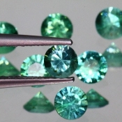 ok. 0,17ct/szt. - SZMARAGD NAT.- d3,7mm okrągły