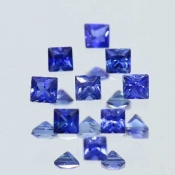 ok. 0,04ct/szt. -CEJLNOŃSKI PIĘKNY I CENNY SZAFIR NAT.- 1,9x1,9mm/1,5mm  kwadrat