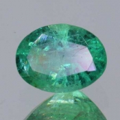 ok. 0,765ct/szt. -WYSYCONY NAJCENNIEJSZY SZMARAGD NAT.- 6,87x5,13/3,60mm owal