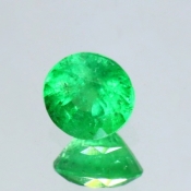 ok. 0,505ct/szt. -KOLUMBIJSKI SZMARAGD NAT.- 5,08x5,11/3,76mm okrągły