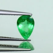 ok. 0,795ct/szt. -KRYSTALICZNY SZMARAGD NAT.- 7,63x5,46/3,37mm kropla