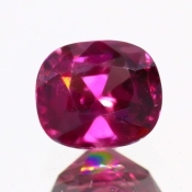 ok. 2,015ct/szt. -CHERRY PINK - AMARANTOWY GRANAT NAT.- 7,63x6,68/4,77mm antyk