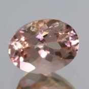 ok. 1,315ct/szt. -PUDROWY INTENSYWNY MORGANIT NAT.- 8,09x6,11/4,60mm owal