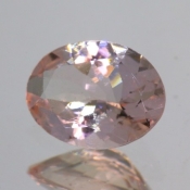 ok. 0,84ct/szt. -PUDROWY INTENSYWNY MORGANIT NAT.- 7,88x5,90/3,24mm owal