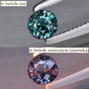 ok. 0,22ct/szt. -ZMIENNOBARWNY  GRANAT NAT.- 3,22x3,24/2,36mm okrągły