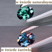 ok. 0,19ct/szt. -ZMIENNOBARWNY  GRANAT NAT.- 3,95x3,02/1,94mm owal