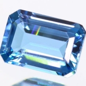 ok. 0,655ct/szt. -LONDON BLUE TOPAZ NAT.- 6,04x4,04/2,57mm prostokąt