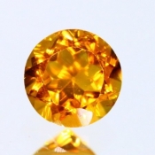 ok. 0,43ct/szt. -AAA POMARAŃCZOWOZŁOCISTY CYTRYN NAT.- 4,86x4,86/3,33mm okrągły