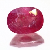 ok. 6,43ct/szt. -MALINOWY RUBIN NAT.- 12,42x9,10/6,20mm owal