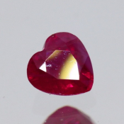 ok. 0,4ct/szt. -PIĘKNY RUBIN NAT.- 4,23x4,22/2,50mm serce