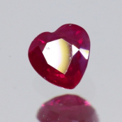 ok. 0,4ct/szt. -PIĘKNY RUBIN NAT.- 4,23x4,22/2,50mm serce