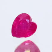 ok. 0,455ct/szt. -PIĘKNY RUBIN NAT.- 4,46x4,07/2,74mm serce