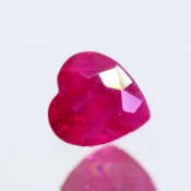 ok. 0,42ct/szt. -PIĘKNY RUBIN NAT.- 4,47x4,26/2,69mm serce