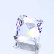 ok. 4,05ct/szt. -CZYSTA BIEL TOPAZ NAT.- 9,80x9,76/4,75mm ośmiokąt