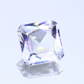 ok. 4,05ct/szt. -CZYSTA BIEL TOPAZ NAT.- 9,80x9,76/4,75mm ośmiokąt