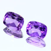 ok. 4,05ct/para -INTENSYWNY AMETYST NAT.- 9,02x7,04/4,95mm (2,06ct) / 9,03x6,98/4,87mm (1,99ct) antyk